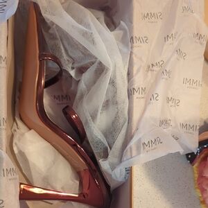 Simmi London Bronze High Heel Sandals Size 7 Bronze Mirror Never Worn
